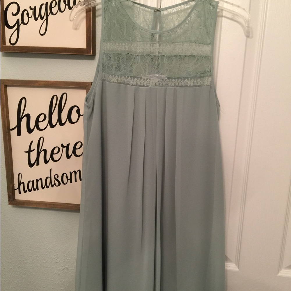BCBGeneration Mint Green Lace Mini Dress